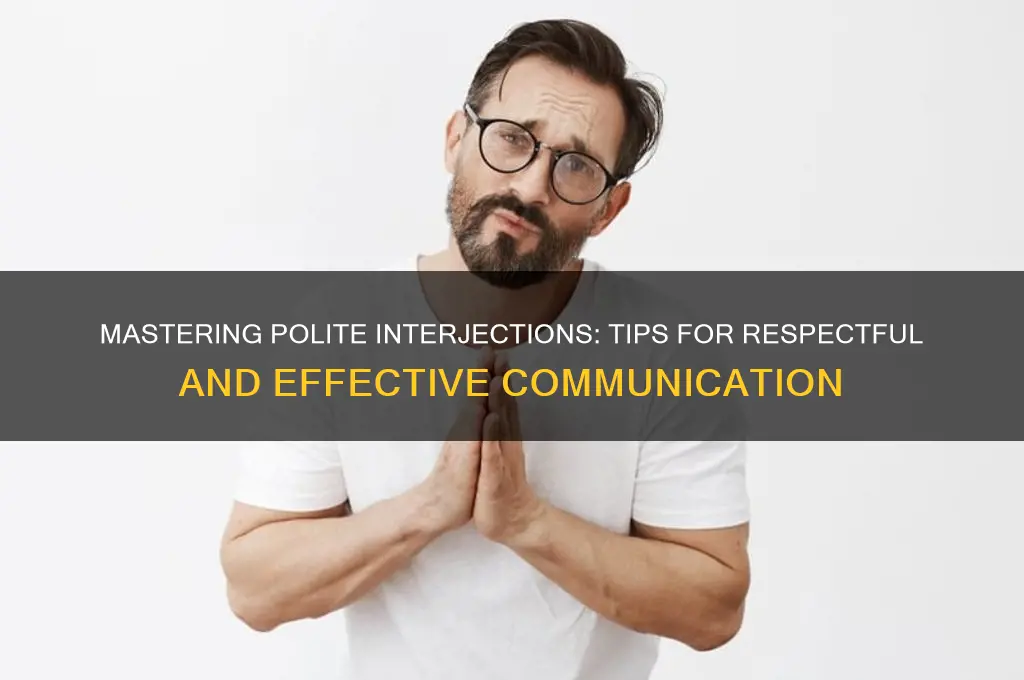 how to interject politely