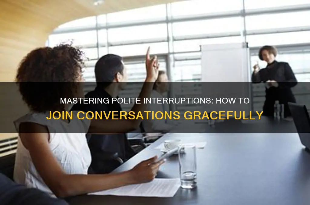 how to interrupt conversation politely