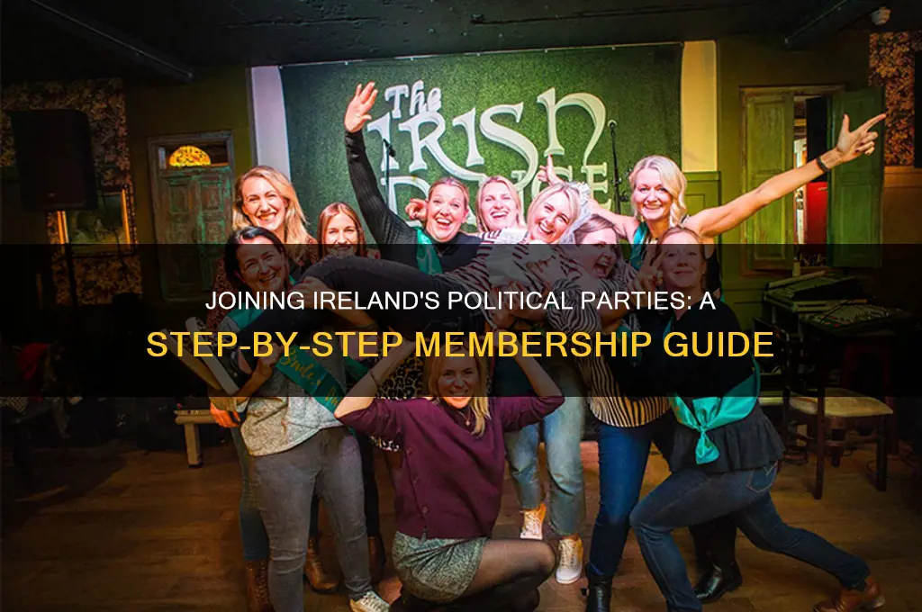 how to join a political party in ireland