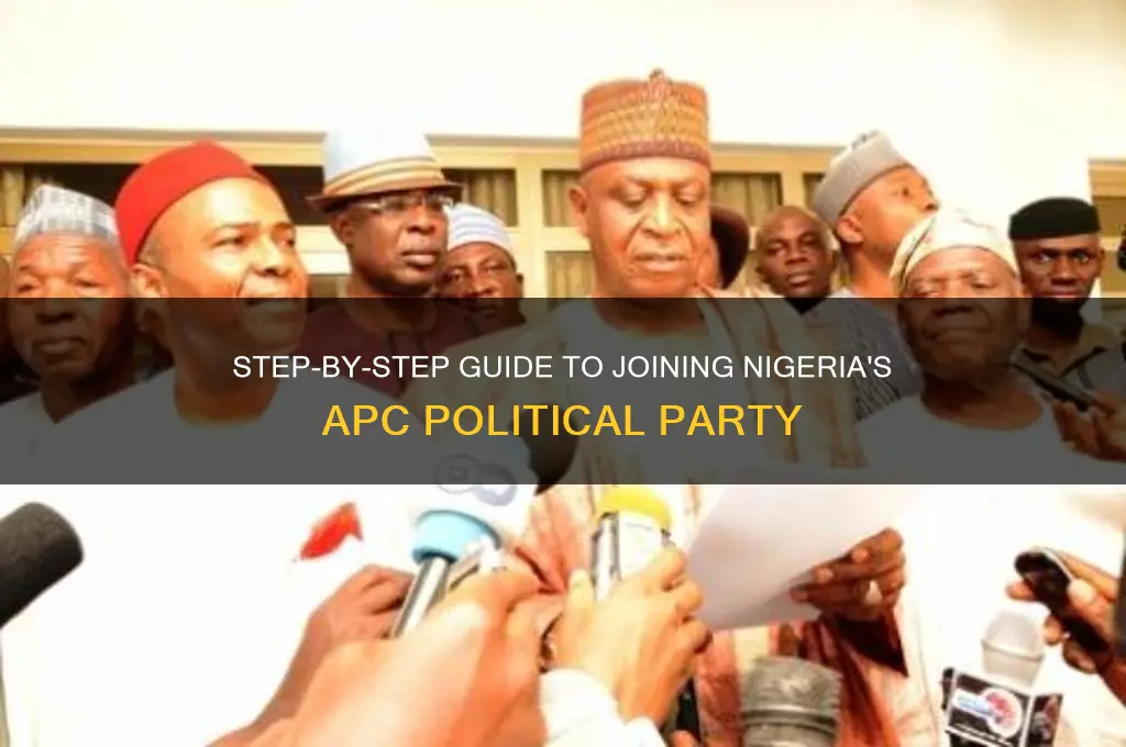 how to join apc political party in nigeria
