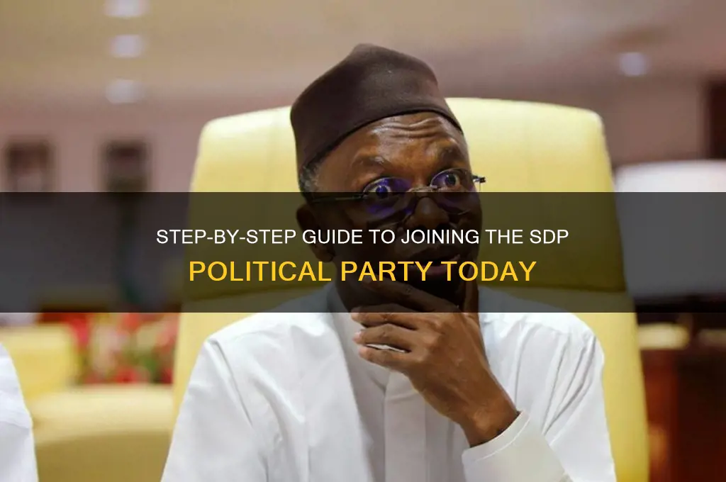 how to join sdp political party
