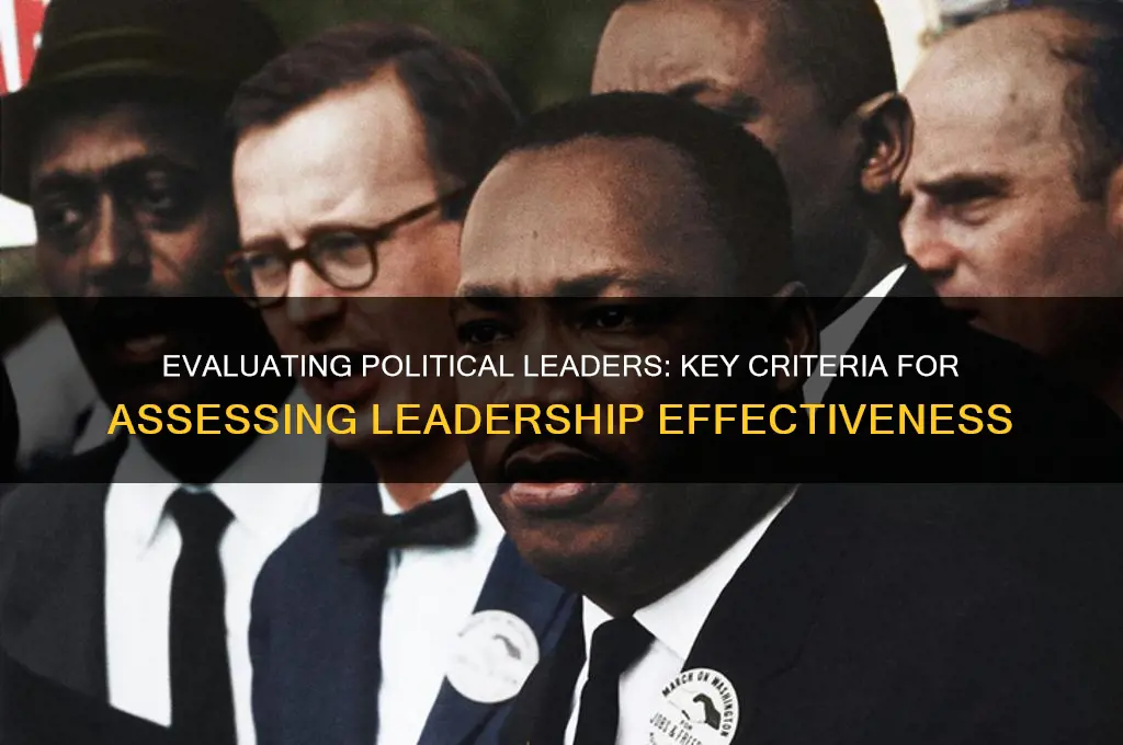 how to judge political leaders