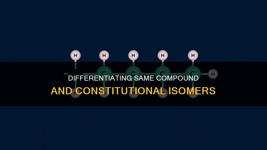 how to know same compound vs constitutional isomer