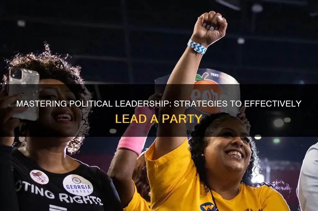 how to lead a political party