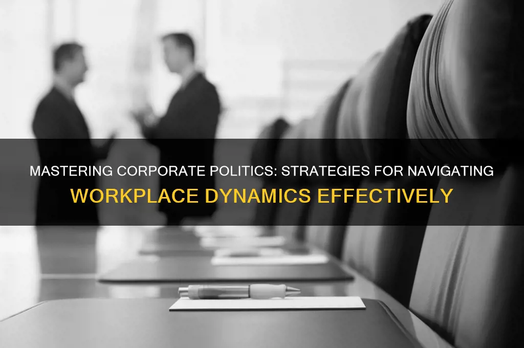 how to learn corporate politics