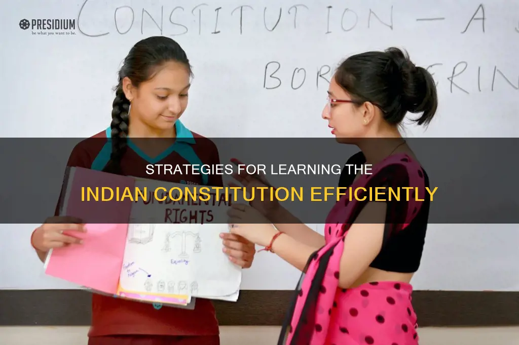 how to learn parts of indian constitution