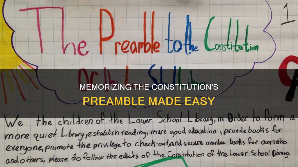 how to learn the preamble of the constitution