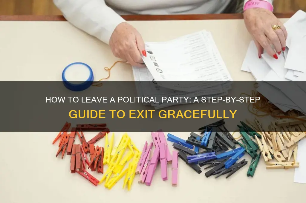 how to leave a political party