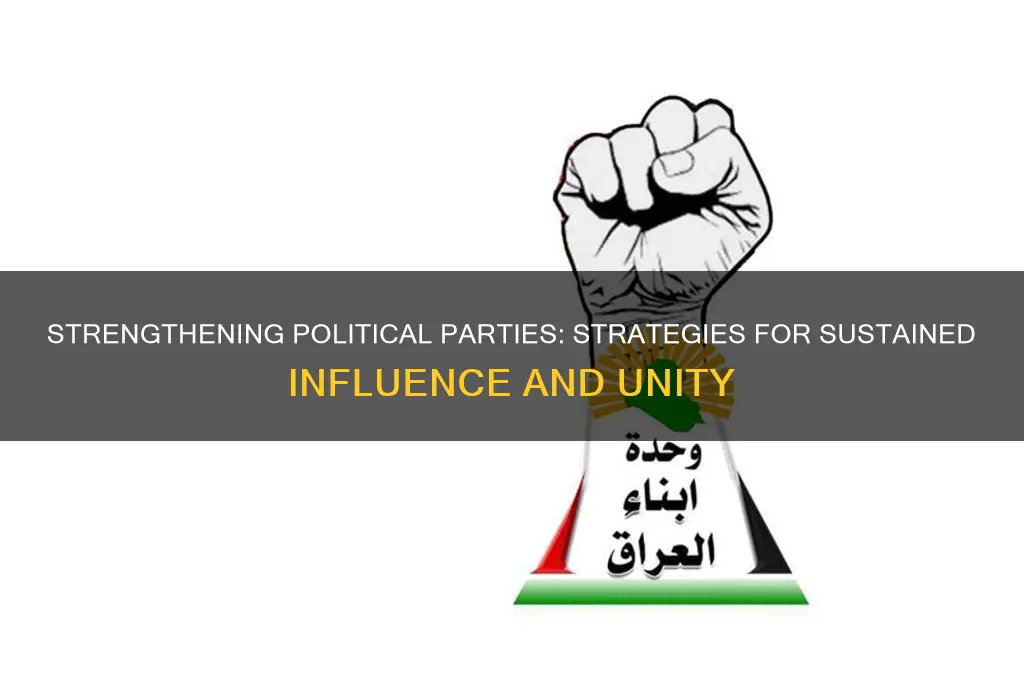 how to maintain political parties strength