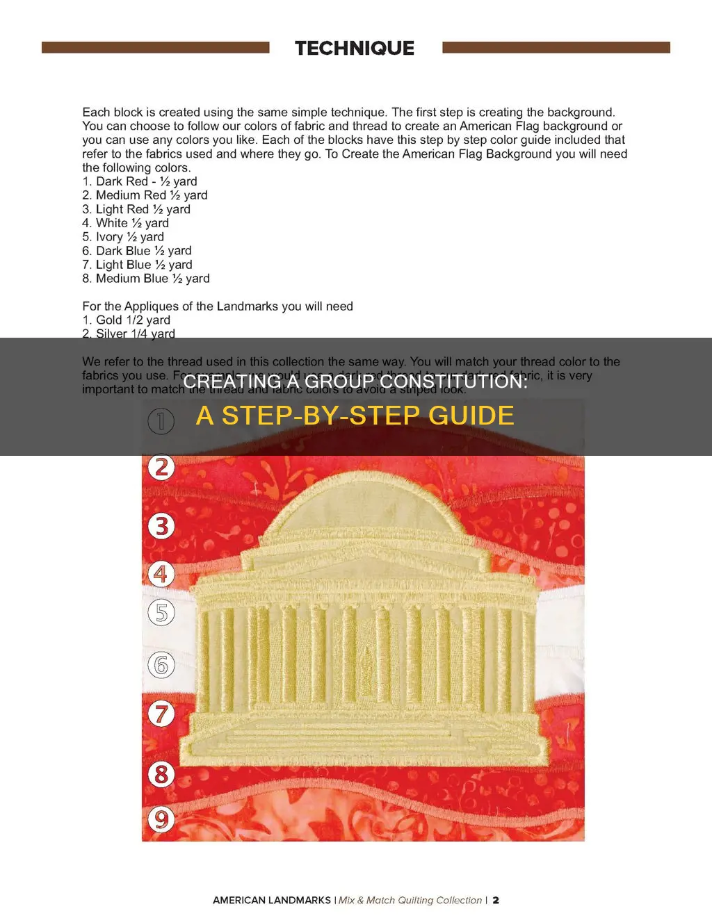 how to make a constitution for a group
