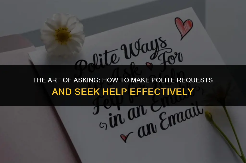 how to make a polite request and ask for help