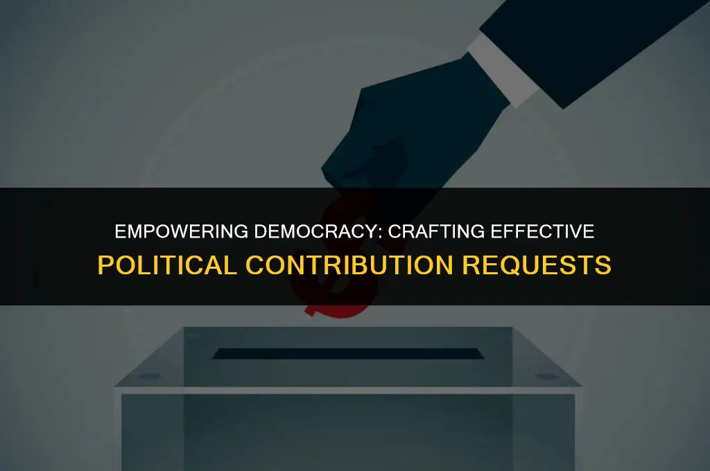 how to make a political contribution ask