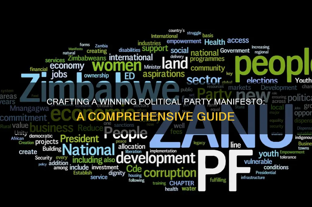 how to make a political party manifesto