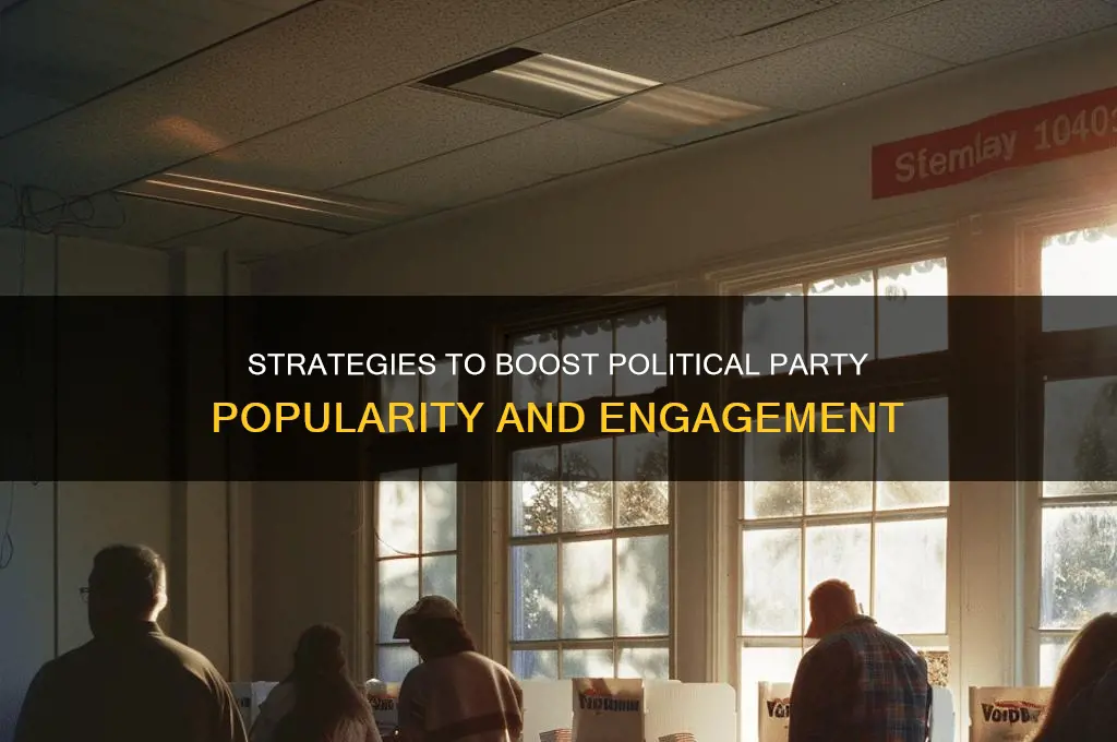 how to make a political party popular