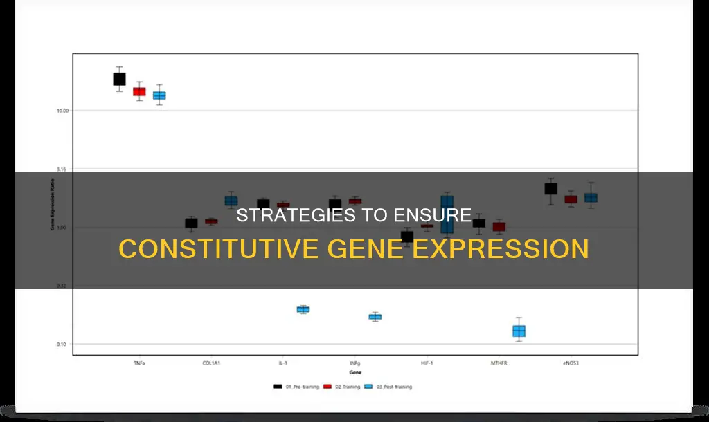 how to make sure constitutive expression of gene