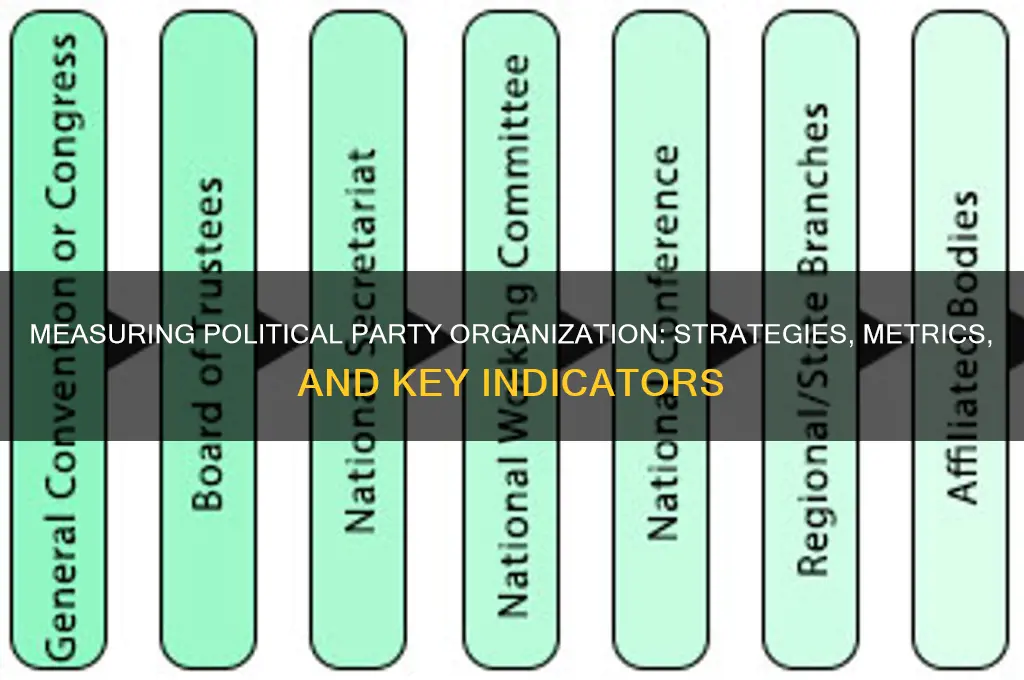 how to meaure organization of political parties