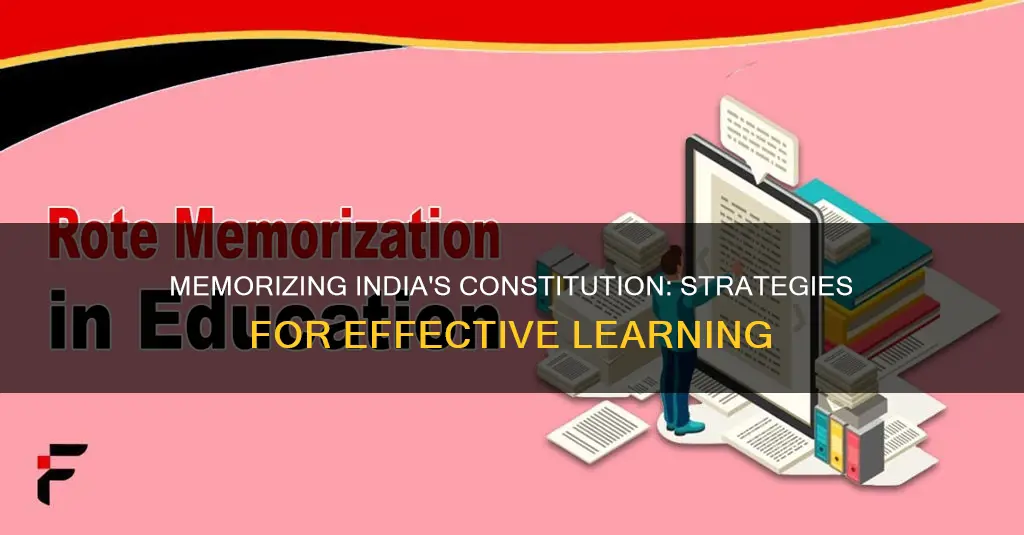 how to memorize constitution of india