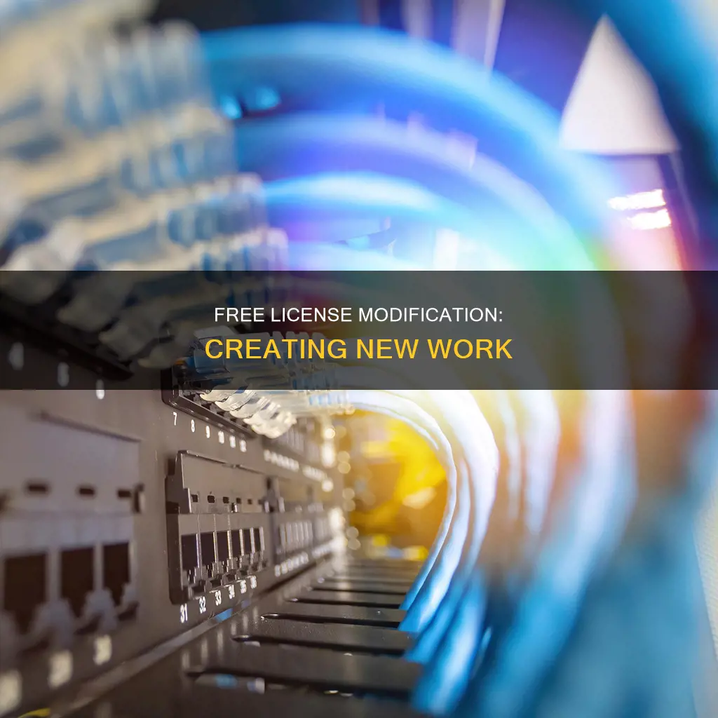 how to modify a free license to constitute new work