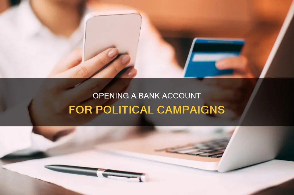 how to open a bank account for a political campaign