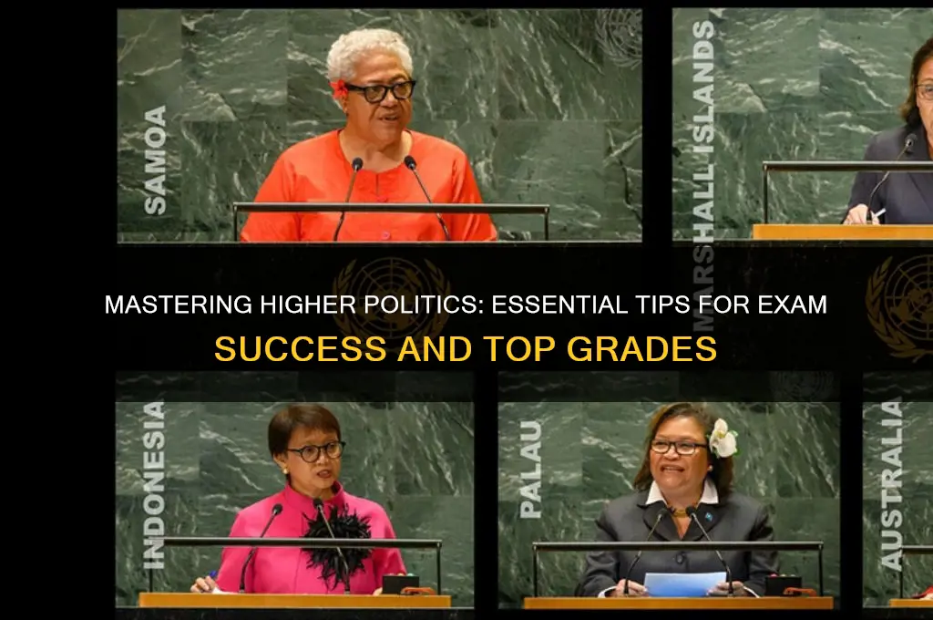 how to pass higher politics