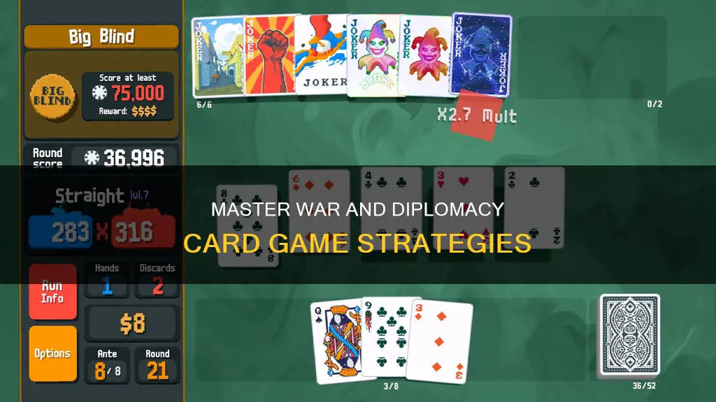 how to play war and diplomacy card game