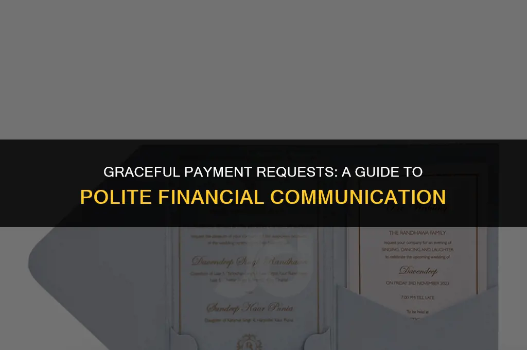 how to polite ask for payment