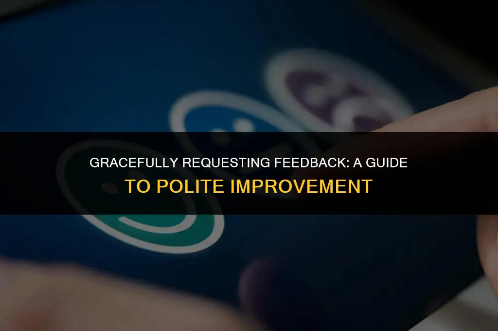 how to polite ask to improve