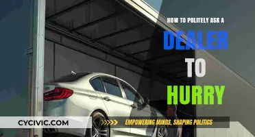 Expediting the Deal: A Guide to Politely Urging Your Dealer