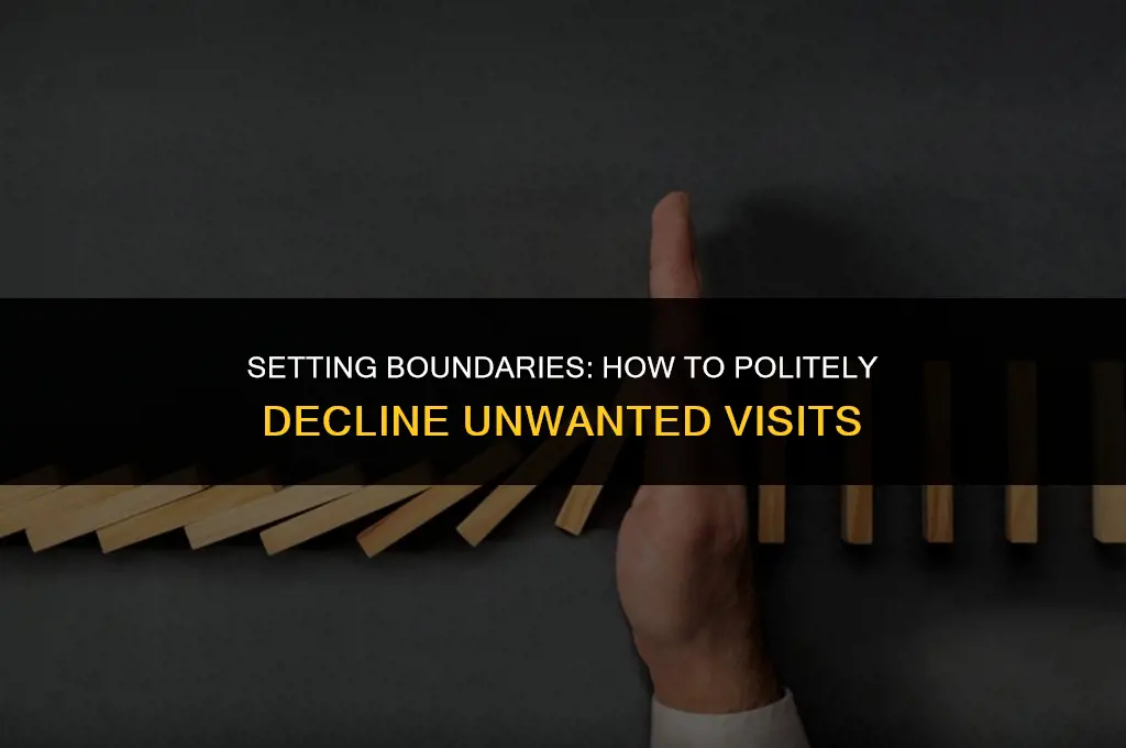 how to politely ask a person to not come over