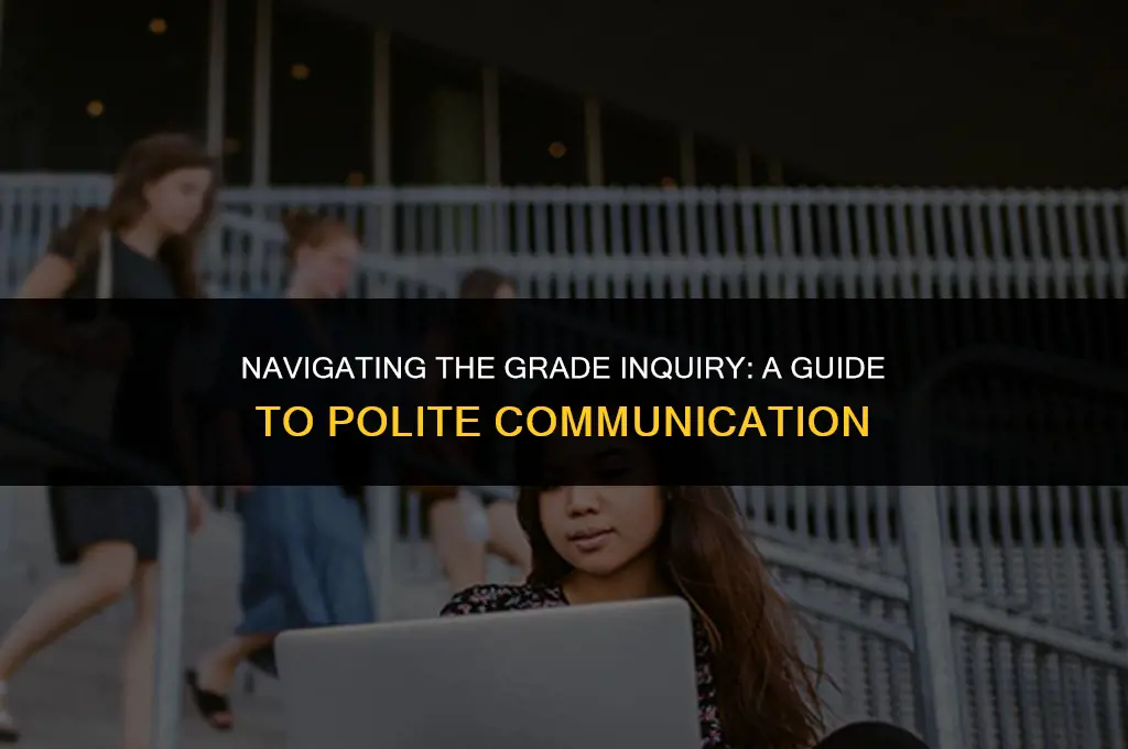 how to politely ask about grades