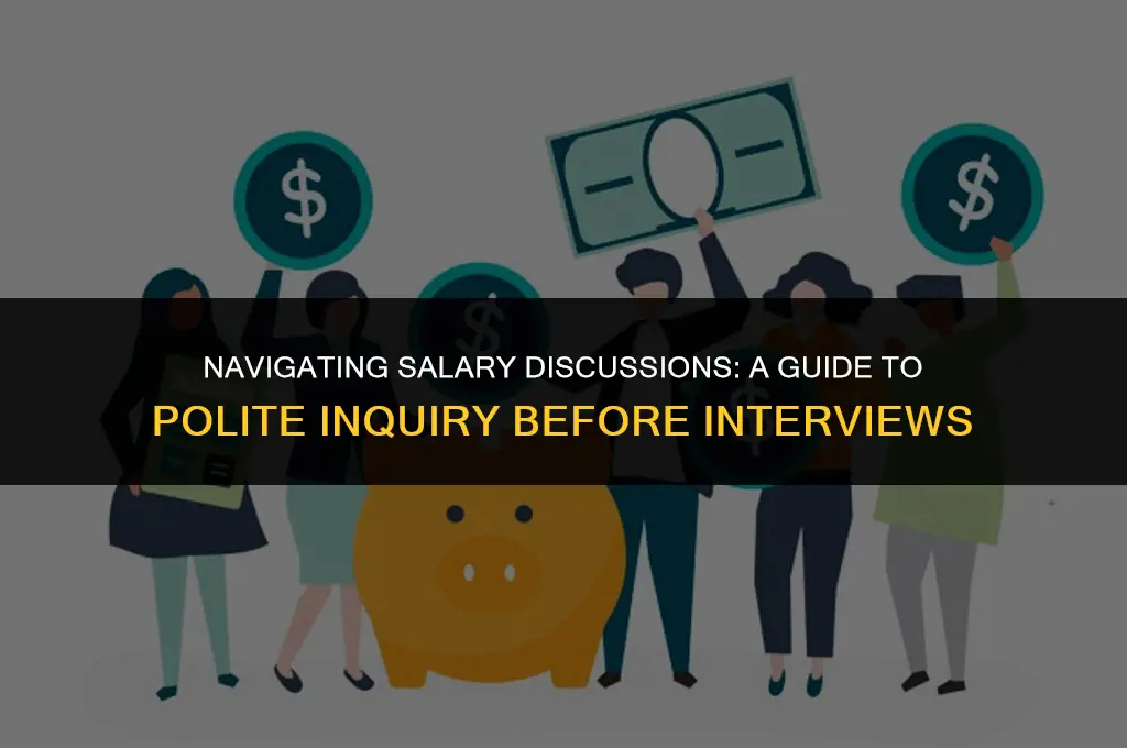 how to politely ask about salary range before interviewing