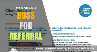 Navigating the Art of Requesting a Professional Referral from Your Boss