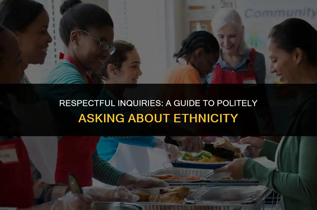 how to politely ask ethnicity
