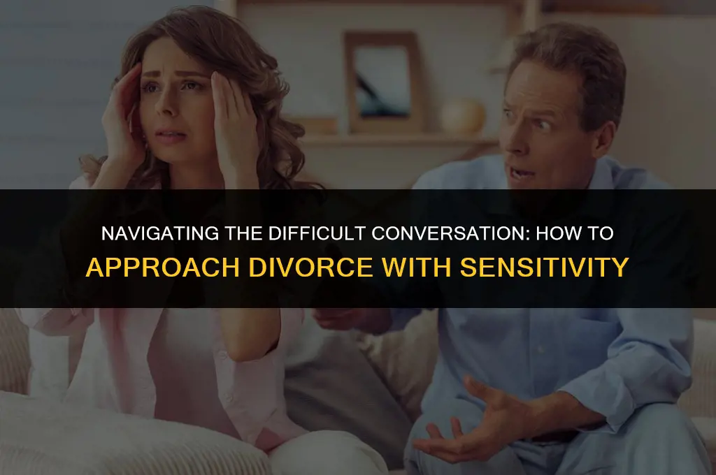 how to politely ask for a divorce