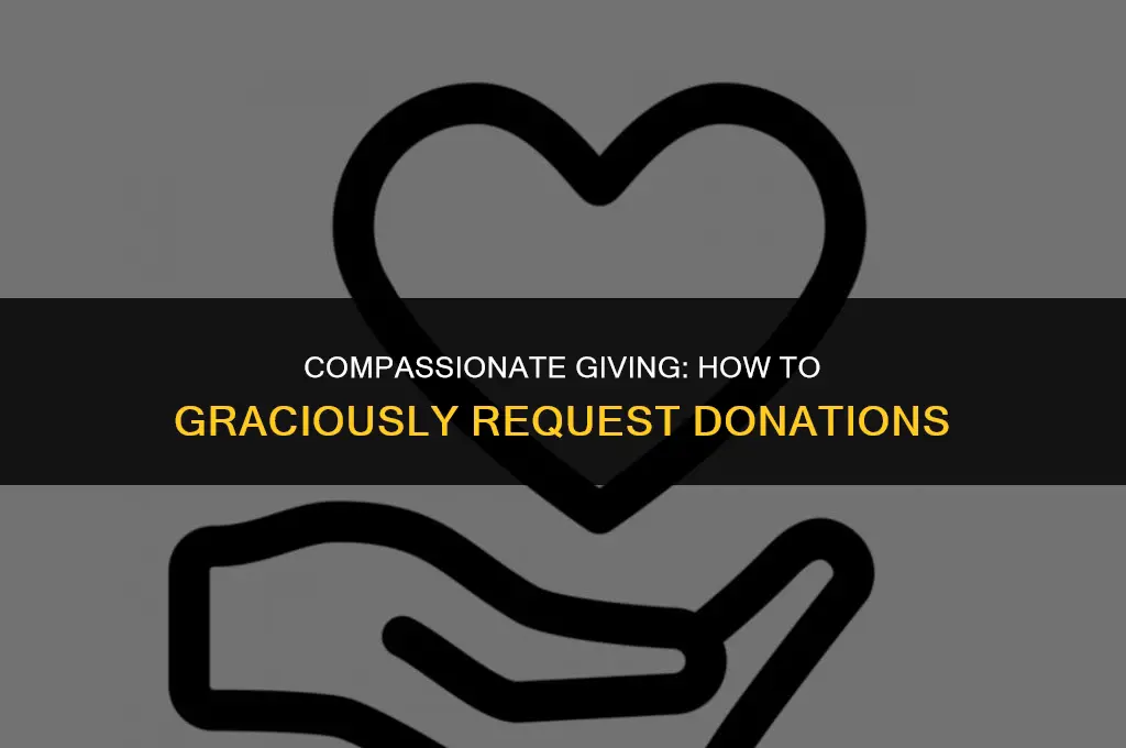 how to politely ask for a donation