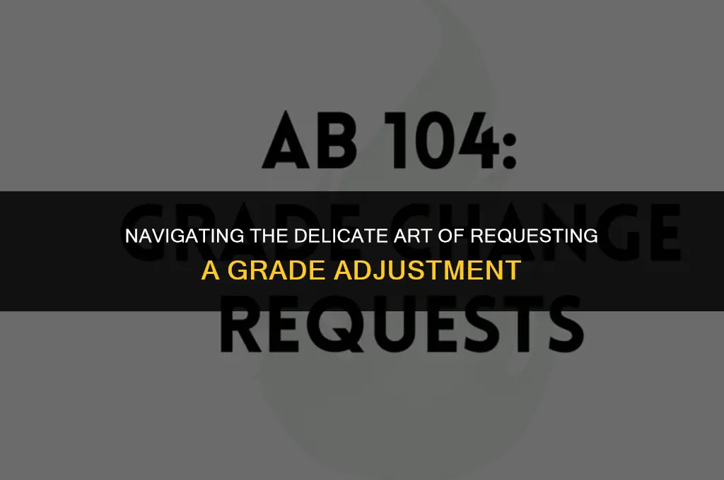 how to politely ask for a grade change