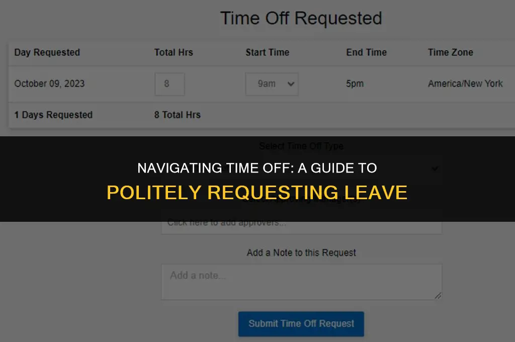 how to politely ask for a leave