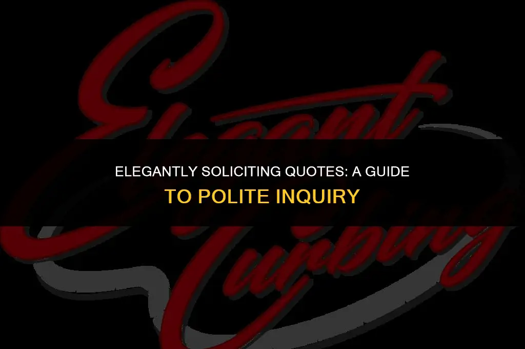 how to politely ask for a quote