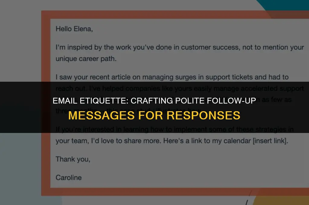 how to politely ask for a reply to an email