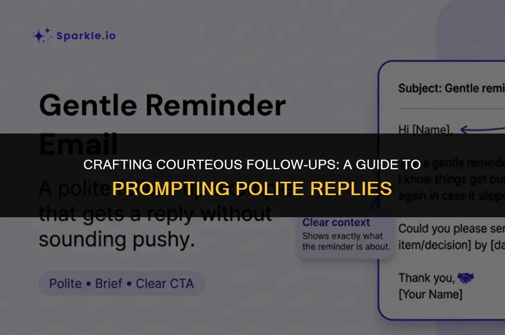 how to politely ask for a reply