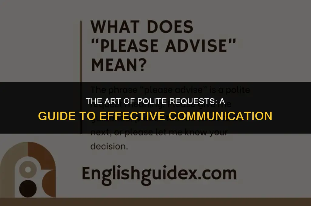 how to politely ask for a request