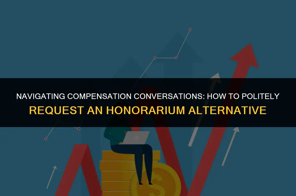 how to politely ask for an alternative to an honorarium