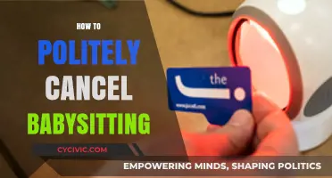 Gracefully Cancelling Babysitting: A Guide to Polite and Professional Communication