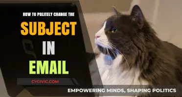 Gracefully Steering the Conversation: Polite Subject Changes in Emails