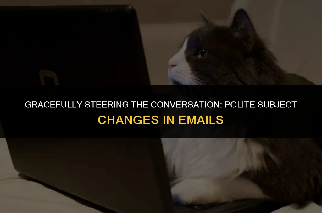 how to politely change the subject in email