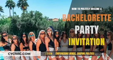 Gracefully Declining a Bachelorette Party Invite: Tips for Saying No