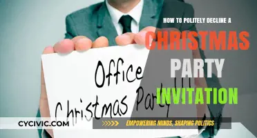 Gracefully Declining a Christmas Party Invitation: Polite and Professional Tips
