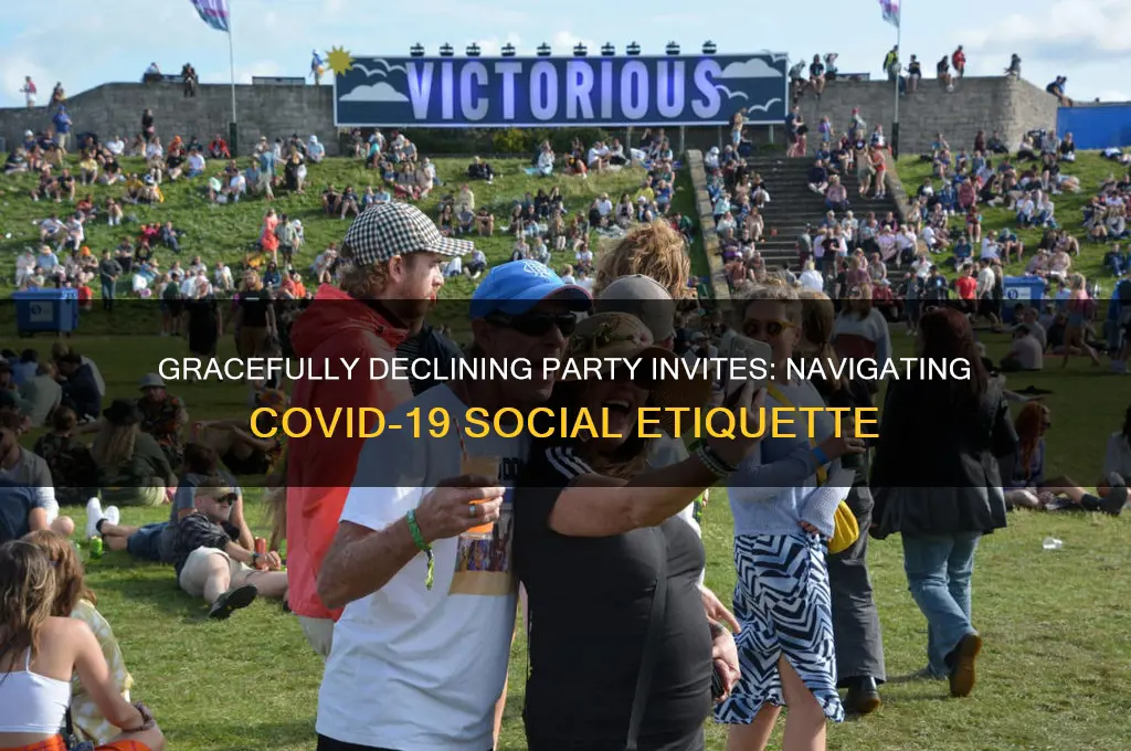 how to politely decline a party invitation during covid