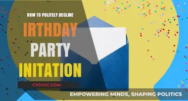 Gracefully Declining a Birthday Party Invitation: Tips for Polite Refusal