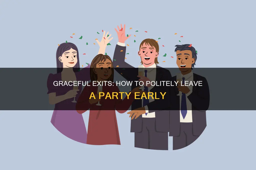 how to politely excuse yourself from a party